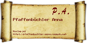 Pfaffenbüchler Anna névjegykártya