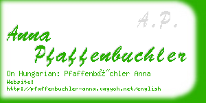 anna pfaffenbuchler business card